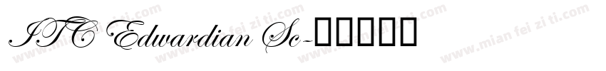 ITC Edwardian Sc字体转换